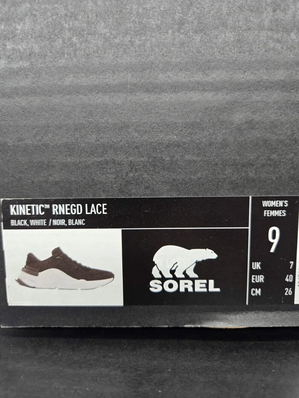 Sorel Women's Kinetic™ Rnegd Lace Sneaker Shoes Size 9 New